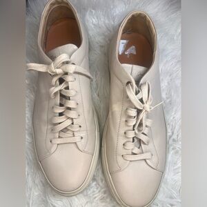 Good Man Brand Cream Leather Sneakers